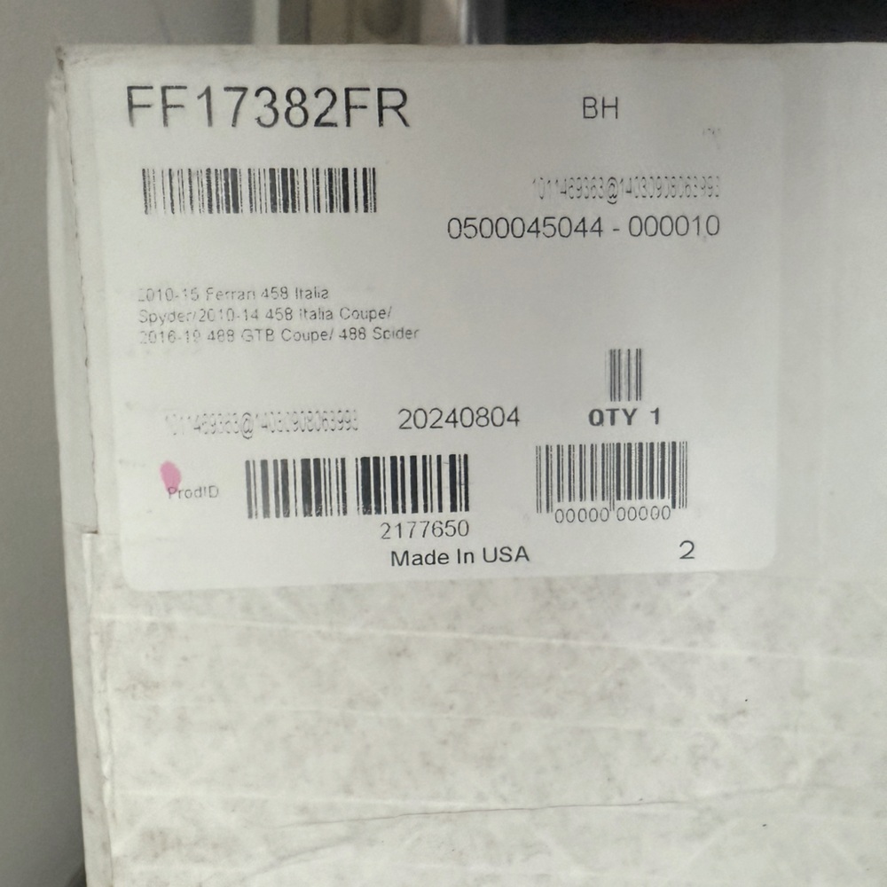 Ferrari 458 Italia Spyder/2010-14 458 Italia Coupe Car Cover in box. New.